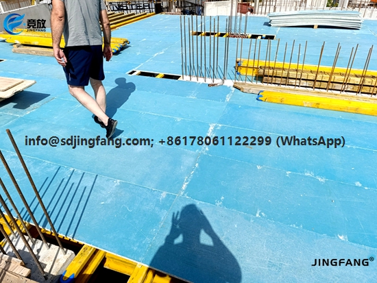 Plastic sheets used in concrete casting molds