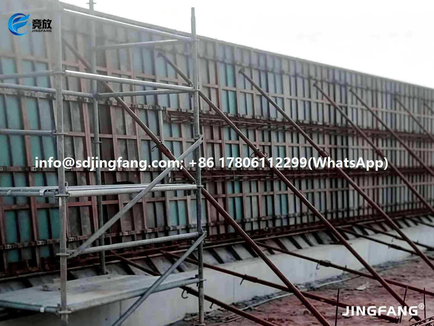 Overseas Wall Formwork – JINGFANG® 1000×3000×18mm PVC plastic formwork in Action (5)