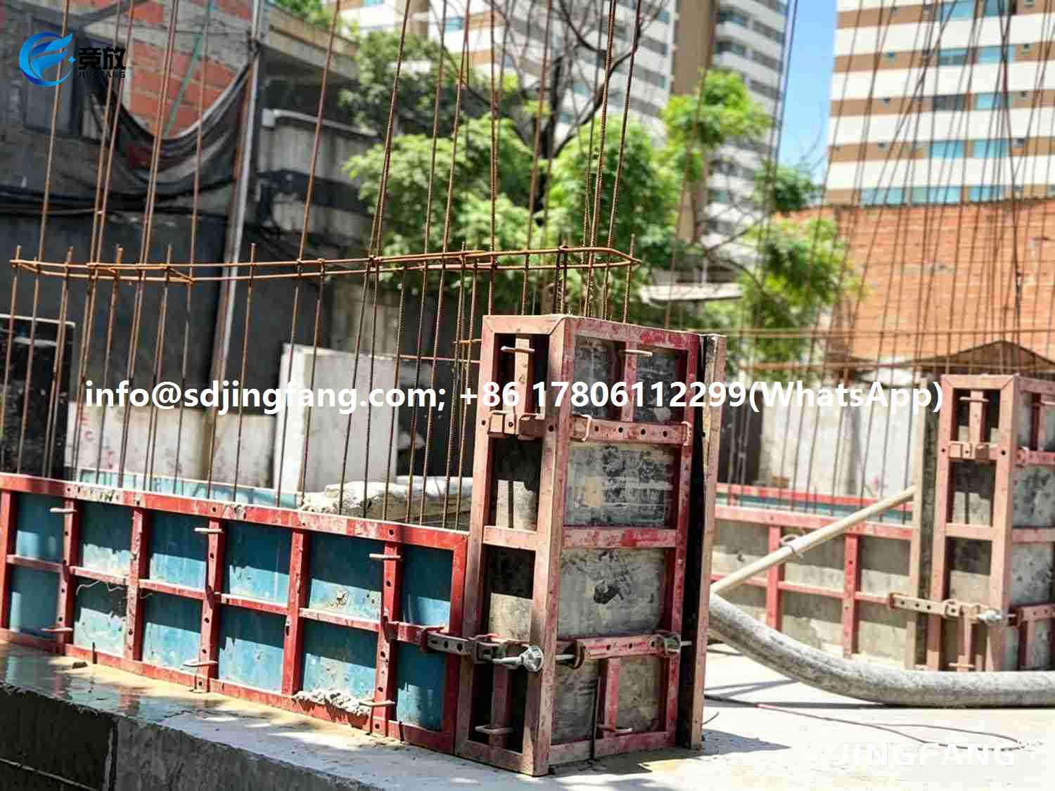 Overseas Wall Formwork – JINGFANG® 1000×3000×18mm PVC plastic formwork in Action (2)