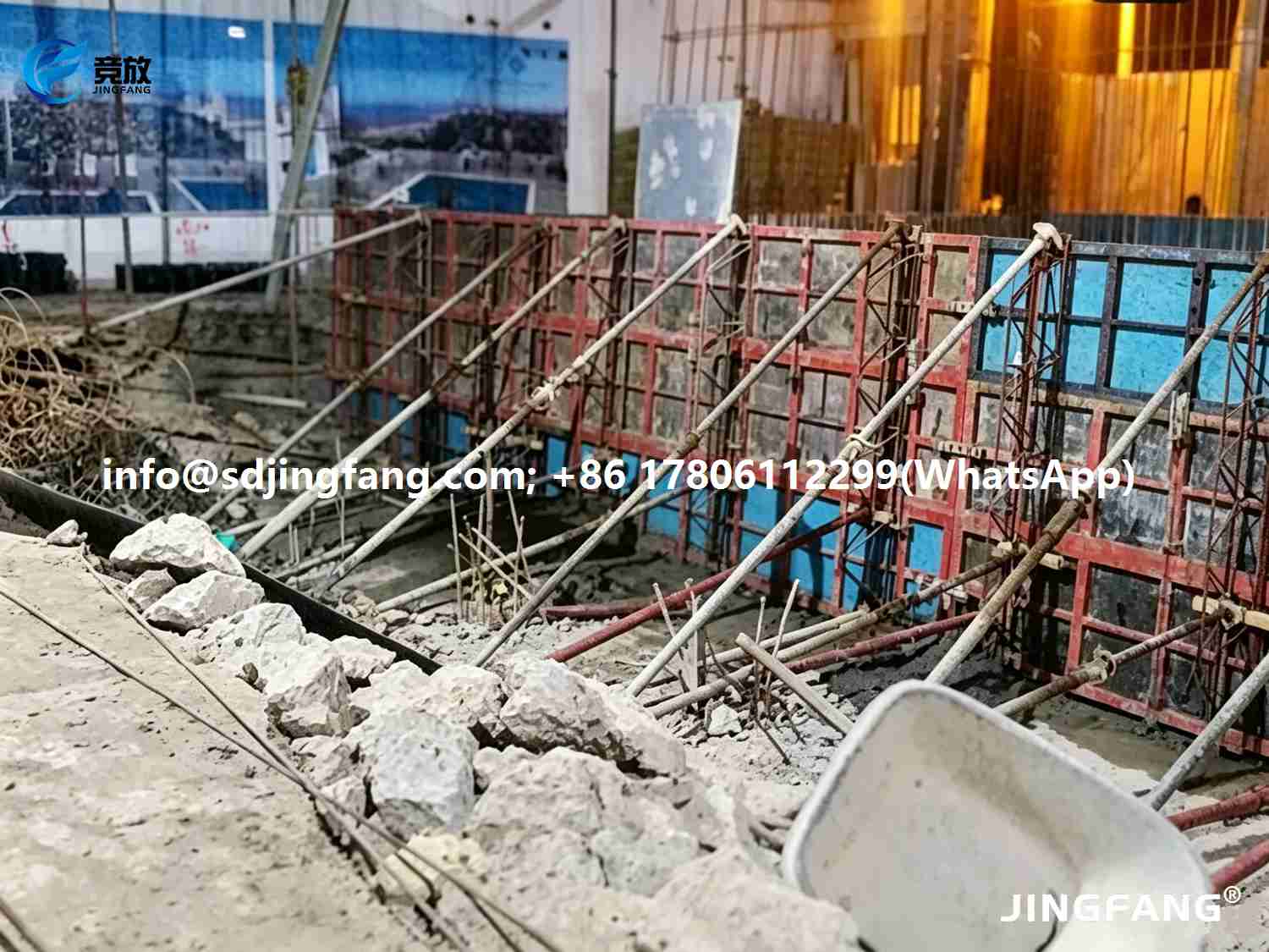 Overseas Wall Formwork – JINGFANG® 1000×3000×18mm PVC plastic formwork in Action (3)