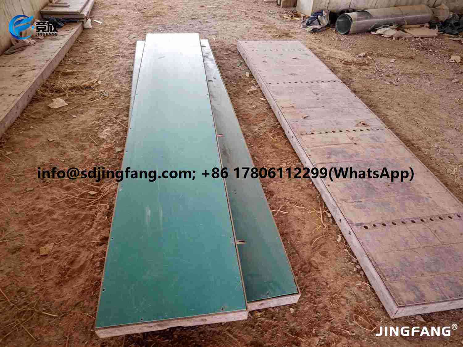 18mm Turquoise Plastic Formwork Sheets for Column Construction – Overseas Project (5)