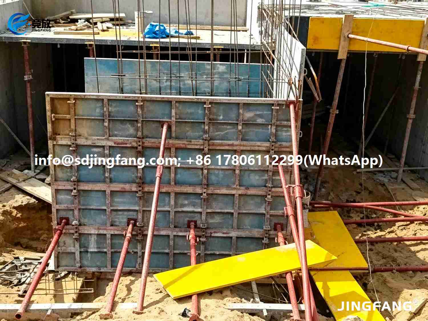 Overseas Wall Formwork – JINGFANG® 1000×3000×18mm PVC plastic formwork in Action (8)