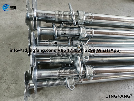 Adjustable Steel Shoring System — EN 1065 Tested, Post-Weld Galvanized
