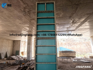 18mm Turquoise Plastic Formwork Sheets for Column Construction – Overseas Project