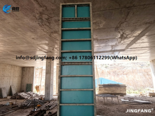 18mm Turquoise Plastic Formwork Sheets for Column Construction – Overseas Project