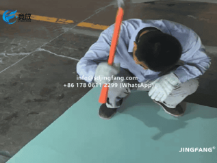 PVC plastic for concrete formwork, hammering test by the same spot