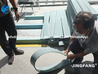 PVC plastic for concrete formwork, bending tests