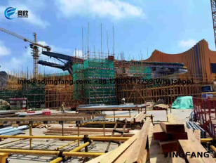 Wall Formwork Preparation with 14mm PVC wall formwork — Outdoor Job Site