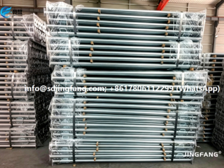 Jingfang® Adjustable Steel Props — Post-Weld Galvanized, EN 1065 Tested, Built to Outlast