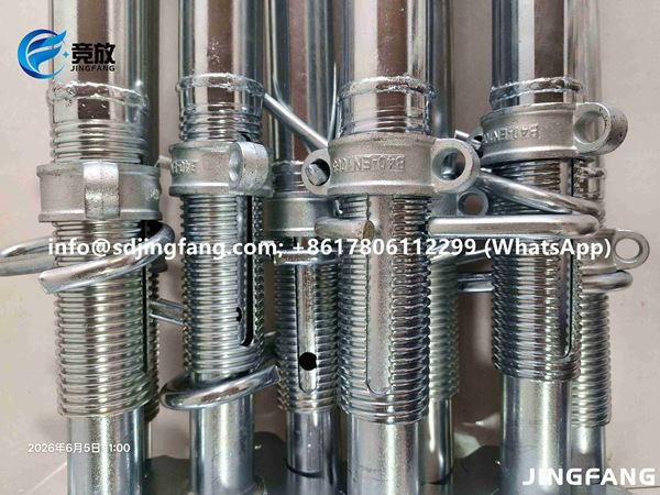 Jingfang® Adjustable Steel Props — Post-Weld Galvanized, EN 1065 Tested, Built to Outlast (1) Jingfang® Adjustable Steel Props — Post-Weld Galvanized, EN 1065 Tested, Built to Outlast (1)